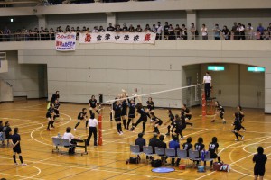 白熱する試合