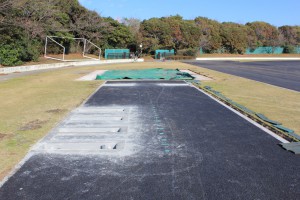 幅跳び 助走路部