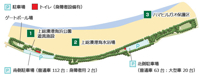 上総湊港海浜公園詳細地図