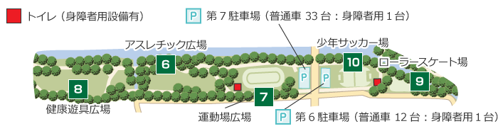 スポーツコミュニティーゾーン詳細地図